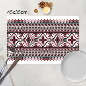 Тъмна подложка за хранене Българска шевица 