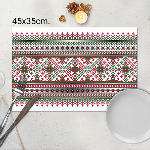 Светла подложка за хранене Българска шевица 