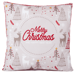 Интериорна възглавница с коледен десен Декември