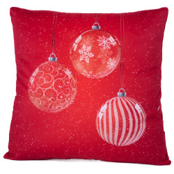 Интериорна възглавница с коледен десен Коледни топки
