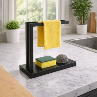 Практичен органайзер за мивка с държач за кърпи