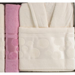 LUX комплект халати и кърпи Естел - 100% памук