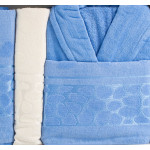 LUX комплект халати и кърпи Сандра - 100% памук
