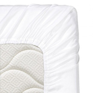 Памучен долен чаршаф с ластик 180/200/25 White Памучен долен чаршаф с ластик 180/200/25 White