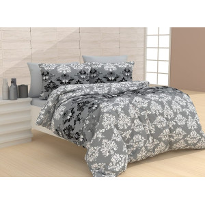 Памучен спален комплект Рокси Сив