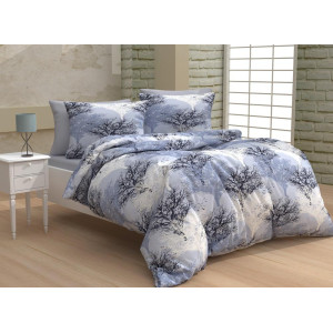 100% Памучен спален комплкет в лилаво Зимна приказка