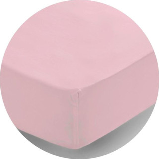 Розов чаршаф за матрак с ластик - памучно трико