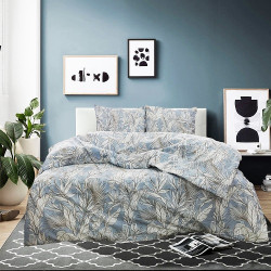 100% Памучен спален комплект Florina Blue