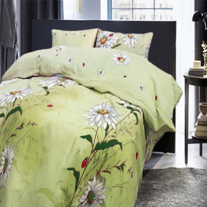 Памучен спален комплект Бяла Маргарита