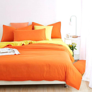 Двулицев спален комплект, Ранфорс - Слънце