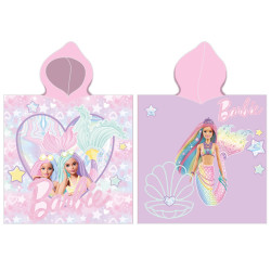 Детско плажно пончо Barbie mermaid