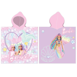 Детско плажно пончо Barbie mermaid Детско плажно пончо Barbie mermaid