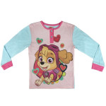 Памучна детска пижама Пес патрул - розова