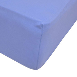 Син чаршаф с ластик 180/200/20 - памучно трико Син чаршаф с ластик 180/200/20 - памучно трико