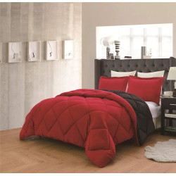 Спален комплект с олекотена завивка в Червено и Черно