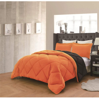 Спален комплект с олекотена завивка в Оранжево и Черно