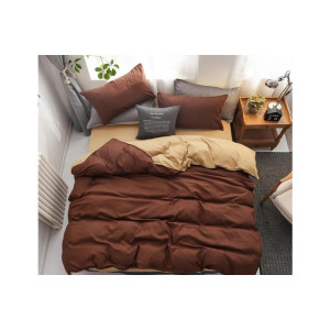 Двуцветен спален комплект с олекотена завивка Лате