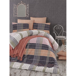 Памучен спален комплект Оранжева Мерием