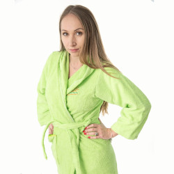 Зелен хавлиен халат за юноши