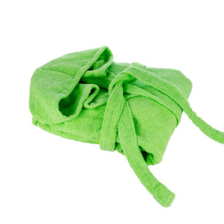 Зелен памучен халат за баня