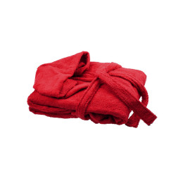 Червен халат за баня - 100% Памук