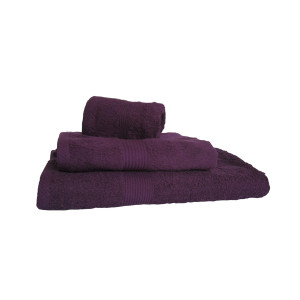 Лилава хавлиена кърпа - 100% Памук