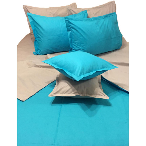 Двуцветен спален комплект Аста - 100% Памук