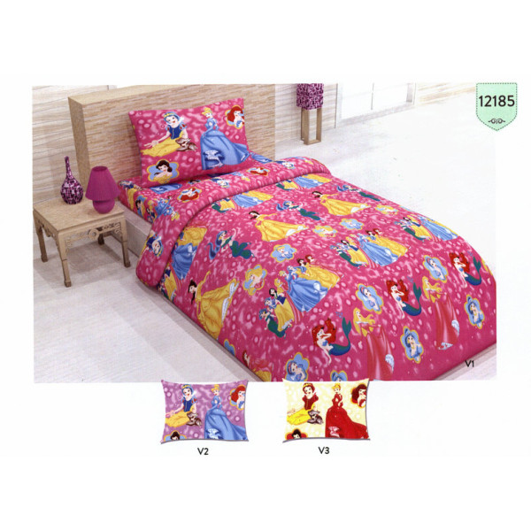 Детски памучен спален комплект Disney Princesses - Спално бельо Ранфорс