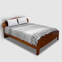 Микрофибърно покривало за спалня в сиво Namib