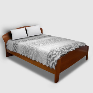 Микрофибърно покривало за спалня в сиво Namib