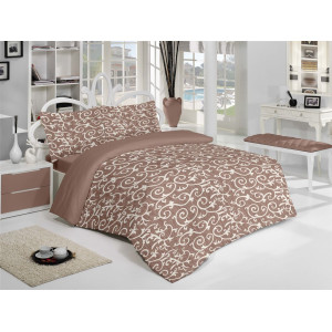 100% Памучен спален комплект Brown Elegant