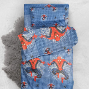 Детски спален комплек, 100% памук -Спайдърмен Детски спален комплек, 100% памук -Спайдърмен