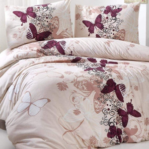 Памучен спален комплект Пеперуди - Ранфорс