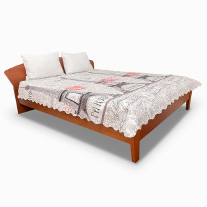 Микрофибърно покривало - Париж кафяв