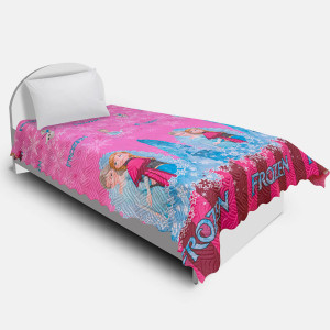 Микрофибърно шалте за детско легло Anna and Elsa