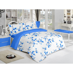 100% памучен спален компект Сини клонки