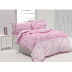 Памучен спален комплект Ванеса розова