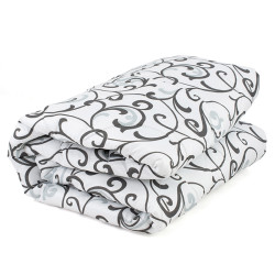 Олекотена завивка Черно и бяло