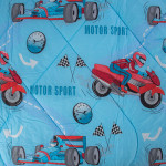 Детски спален комплект Моторни спортове - Ранфорс