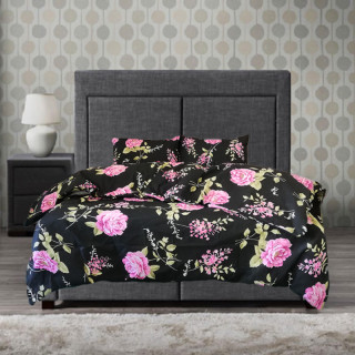 Памучен спален комплект Дива роза - лилав