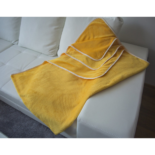 Пухкаво одеяло Yellow - coral fleeze