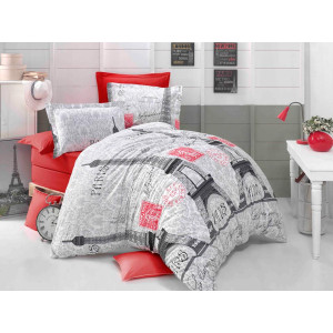 Красиво спално бельо Eiffel Tower - памук ранфорс