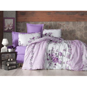 Памучен спален комплект Еустома - Ранфорс