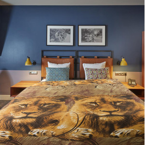 Покривало за спалня с две лица Africa