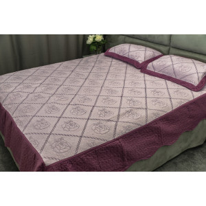 Покривало за спалня с две калъфки Клерита