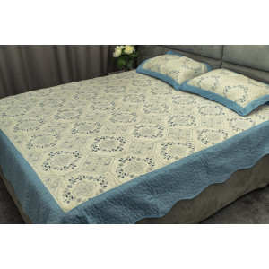 Покривало за спалня с две калъфки Аквалита