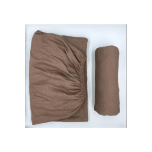 Чаршаф с ластик Памучно трико - Beige