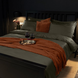 Двоен спален комплект Хънтър - Памучен сатен Двоен спален комплект Хънтър - Памучен сатен