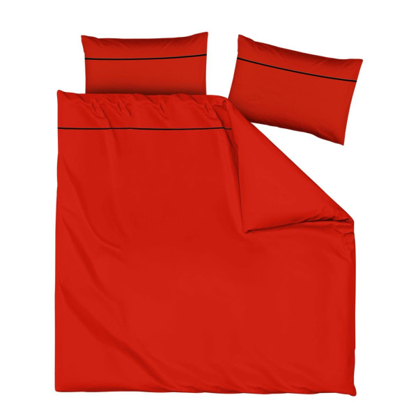 Двоен спален комплект Scarlet Red - Памучен сатен