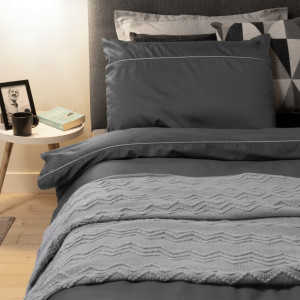 Единичен спален комплект Dark Smoky - Памучен сатен Единичен спален комплект Dark Smoky - Памучен сатен